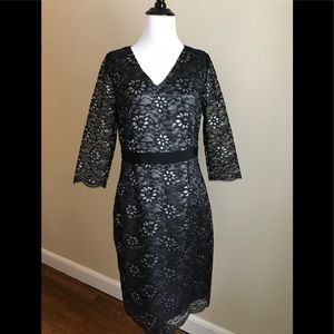 Banana Republic Size 8 Black Lace Dress